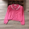 Truien roze 100% katoenen babymeisjes trui openste steek vest babyjas meisjes jas voor 1 2 jaar oude babykleding rkc195102