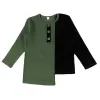 Blazer Boy Outfit Shirt a coste per bambini ragazzi Top Thirt Tshirt Bil