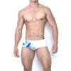 6RQ6 Message de maillot de bain masculin Boîte de natation Brief de natation Trunks Sexe Shorts de vêtements de plage traditionnels Coupes de maillot de bain Sunga Bikini CUECAS ZWEMBROEK WHITE D240424