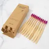 2024 4/ 10 pcs Bamboo Charcoal Toothbrush Soft Bristles Teethbrush Eco Friendly Oral Care Natural Tooth Brush For Adultsfor Eco Friendly Toothbrush