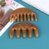 Relaxation 1 Pcs Natural Ox Horn Pocket Comb Wide Toothed Comb SPA Guasha Scalp Massage Brush Hair Care Tool