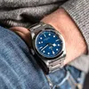 Women Men Original Tudery Designer Watches Swiss Emperor 41 mm Blue Black Plate Mecánica Automatic Mande Watch Wristwatch con logotipo de marca y caja