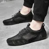 Casual Shoes Summer Net Face Octopus Bean Men's Breathable Foot Cover Driving Leather D97