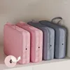 Förvaringspåsar Komprimering Packing Cube Garderobe Drawer Puffer Jacket Foldbar bagage Suftväska Organiser Komprimerad resekläder Väska