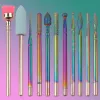 Bits 19pcs Nail Drill Bits Sets 3/32 Inch Cuticle Electric Nail File And Ceramic Acrylic Gel Nail Bit Kit Acrylic Nail Art Tools