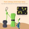 Shelters 3/5/10M Led Camping Rope Waterproof Tent String Rope Guard Hanging Night Ambient Lighting Camping Warning Safety Lamp