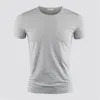 Mens T-shirt Couleur pure V Collier à manches courtes Tops T-shirt Tshirt Black Colls Man Tshirts Fitness pour vêtements masculins 240410