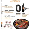 Bluetooth -termometer Digital sensor för hög 500 grader ugnsgrillgrillgrillkött BBQ Matlagning Kök Tillbehör Verktyg 240423