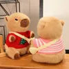 Poux en peluche kawaii capybara jouets en peluche dessin animé animal créatif poupées belles cadeaux d'anniversaire exquis peut changer de linge2404