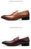 Mocasines de moda para hombres formales de cuero genuino punta puntiaguda en la boda zapatos oxford zapatos negros para hombres zapatos de vestir rojo para hombres