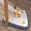 -Multifunction Triangle Squeeze MOP 360°回転可能な調整可能な床清掃130cmホームウィンドウツール240418