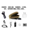 Sacs Tactical Edc Men Key Pocket Pocket Outdoor Cable USB Udisk Earphone Storage Sac pour AirPods Freebugs Casque Boîte de protection