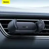 Stands Baseus Mini Car Phone Holder For Mobile Phone Air Vent Outlet Mount Phone Stand for iPhone 13 Xiaomi Cellphone Car Stand Holder