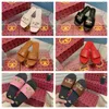 New Woman Slipper Doppel-Slipper Flat Sandals Factory Plattform Luxus Sandale Slide Flip Flops Designer Schuh Echtes Leder Sommer-Slipper Pink Schuhe Box35-42