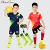 Epilators Boys Football Jersey Tracksuit Child Soccer Sports Uniforms Kids Play Ball Sportswear Kits Vest Children's Football Suit Socks