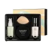 Sets 4pc/set face base make up beginner female concealer foundation Natural/Ivory isolation loose powder puff makeup set gift box