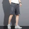 Jeans masculin Nouveau été des shorts en jean pour hommes à la mode lâche Y2K Fashion Pocket streetwear hip hop jeans mâles courts pantalons de survêtement S-5XL 240423