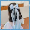 Haaraccessoires nieuwe kinderen schattige parel streamer gevlochten haar boog ornament haar clips meisjes zoete sneeuwvlok haarspelden kinderen haaraccessoires