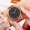 XPBV Montre à bracelet Luxury Rose Gold en acier inoxydable Watches Femme Classic Round Quartz Watch Women Business Wrists Montre Montre pour femme 240423