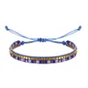 Strand Mosengkw perle in rame in cristallo a scacchi Bracciale a doppio strato regolabile