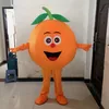 2024 Performance Orange Fruit Mascot Costume Dress per uomini Donne Halloween Outfit Outfit Mascot per tute pubblicitarie