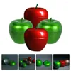 Opslagflessen 4 pc's gaan voedselcontainers Lids Losse bladthee Bus Jar Candy Jars draagbare bussen Tinplate Apple Pot