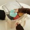 Lieferungen isolierter Lebensmittel Lunchbeutel Wasserdicht wiederverwendbarer Bär Stickerei Mama Reisetasche Wilfer Mutterschafts Baby Kinderwagen -Bag Organizer