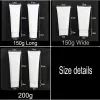 Bottles Free Shipping 5200ml White Plastic Soft Bottle Cosmetic Hand Facial Cream Empty Squeeze Tube Shampoo Lotion Refillable Bottles