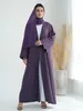 Ethnic Clothing Eid Muslim Party Abaya For Women Cardigan With Scarf Embroidery Jalabiya Long Dresses Morocco Kaftan Vestidos Ramadan Gown