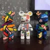 Блоки Cartoon Mini Love Bearent Bearbrick Color Model со светлым строительным блоком Micro Diamond Bricks Kid