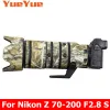 Filters for Nikon Z 70200mm F2.8 Vr S Waterproof Lens Camouflage Coat Rain Cover Lens Protective Case Nylon Guns Cloth