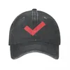 Ball Caps Red Tick Baseball Cap Right Logo University Washed Trucker Hat Unisex Styly Printed