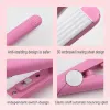 Irons Portable Fluffy Small Waves Corrugated Mini Hair straightener Iron Pink Ceramic Straightening Corrugated Curling Iron Styling