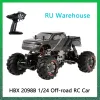 Car HBX 2098B 1/24 Mini 4WD RC Dewastator Rock Crawler RTR z podwójnym serworem 2,4 GHz Zdalne sterowanie samochodem Offroad dla dzieci