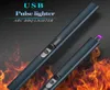 USb Charging Arc Lighter Plasma Cigarette Electric Pulse Lighters Fireworks for BBQ Kitchen Candle Lighters Pipe Smoking1751275