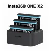 Câmeras insta360 original x2 1630mAh / 1420mAh Bateria / 3 slots Charger Charge Hub para acessórios de energia Insta 360