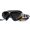 -2.0 ~ 6.0 Volwassen bijziendheid zwembril met oordop waterdichte anti-vog HD groot frame diopter zwemmen duikwater sport brillen breuk 240417