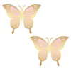 14 piezas Grandes decoraciones de fiesta de mariposa 3D con perlas - El juego de mariposas grandes de papel grande de 12 pulgadas de 2 pulgadas viene en 2 tamaños Giant 240424