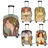 Accessories Oil Painting By Alphonse Maria Mucha Travel Luggage Cover Accessories Elastic Suitcase Cover Trolley Case Protective Covers