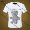 Plein Shirt Men's T-shirts New Style Plein Phillip Shirt Designer PP Skull Plein T-shirt Diamond T Shirt Short Sleeve Dollar Brown Bear PLEIN BEAR T SHIRT 402