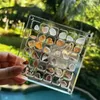 Decorative Plates Acrylic Magnetic Seashell Display Box 36/64 Grids Storage Rock Case For Bead Nail Jewelry