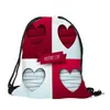 Drawstring Valentijnsdagliefhebber Paren Zakken Zak Sport Gym Buiten Backpack Tassen Linnen Mochila Feminina