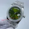 Mężczyźni Watch 36 mm 18Ct Żółte złoto 3235 Ruch Automatyczne kobiety 128238 Bransoletka Sapphire Sapphire Waterproof Diamond Watches Roman Dial