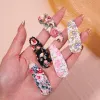 Accessories 10Pcs/Set Embroidery Printed Snap Hairpins For Girls Kids Colorful BB Clips Barrettes For Newborns Baby Hair Accessories Gifts