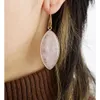 Trendy Summer Earrings For Women 2024 Dangle Earrings For Women Rose Quartz, Black Agate, Turquoise