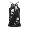 Casual Dresses Fashion Spring And Summer Amazon Ethnic Style Positioning Print Mesh Sleeveless Dress Women's Clothing