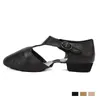 Chaussures de danse Black Tan Pink Wimen's Goine Leather Shoe for Child Adult Teachers Sandals professionnels Chine Sandale Jazz pour femmes