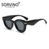 Lunettes de soleil Sorvino 2024 Femmes rondes gonflées Cat Eye Sun Glasshes