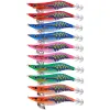 Accessories Newup 10Pcs/lot 18.5G Luminous Squid Jigging Lure Hook Set Wooden Shrimp Octopus Cuttlefish Fishing Bait with Bag Eging