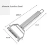 Éplucheur de légumes en acier inoxydable Planer à double tête épluche à double tête cuisine ménage à fonction des fruits et légumes éplucheur de fruits et légumes